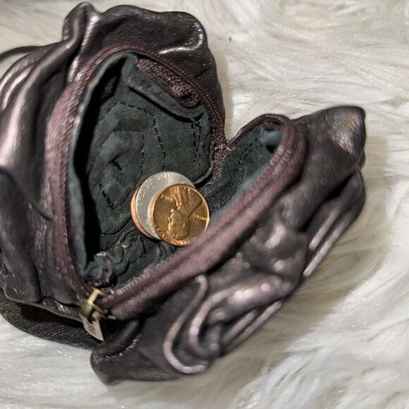 BOTKIER METALLIC FLOWER COIN PURSE - Picture 4 of 6